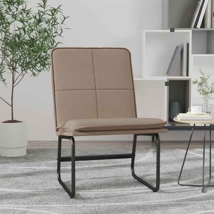 vidaXL Cadeira lounge 54x75x76 cm couro artificial preto